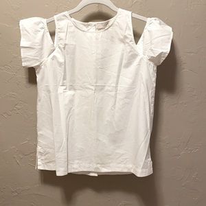 White tank/off the shoulder Loft Top - XSP